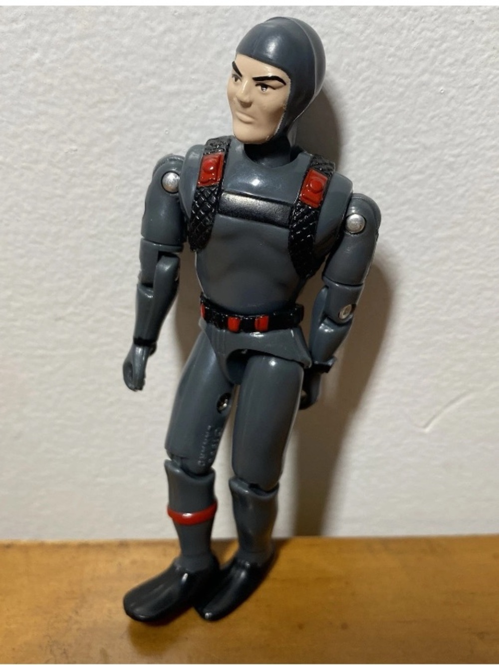 The Corps Vintage 1986 Lanard Shark Scuba Diver Action Figure Toy Only Gray Nice
